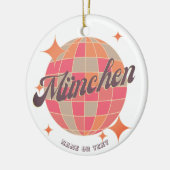 München München Beieren Duitsland Retro disco Keramisch Ornament (Links)