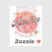 München München Beieren Duitsland Retro disco Sticker (Vel)
