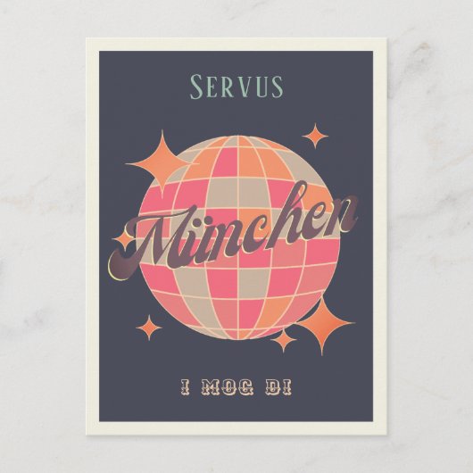 München München Deutschland Retro Briefkaart (Voorkant)