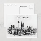  München Munchen Duitsland Briefkaart (Voorkant / Achterkant)