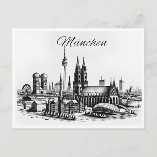  München Munchen Duitsland Briefkaart (Voorkant)