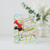 München (München), Duitsland Briefkaart (Staand voorkant)