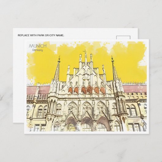  München Munchen Duitsland Briefkaart (Voorkant / Achterkant)