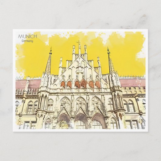 München Munchen Duitsland Briefkaart (Voorkant)