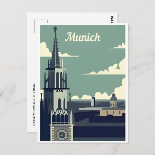  München Munchen Duitsland Briefkaart (Voorkant / Achterkant)
