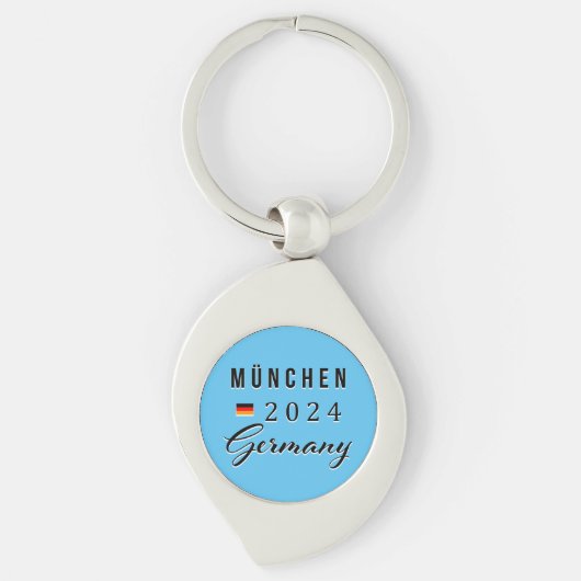 München - München Duitsland Metalen Sleutelhanger (Voorkant)