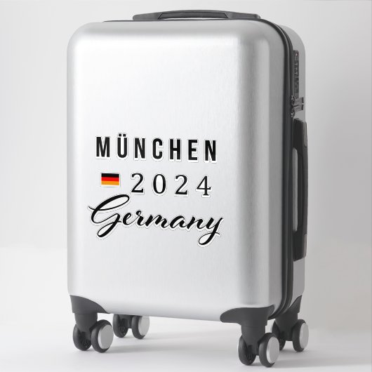München - München Duitsland Vinyl Sticker op maat (Koffer)