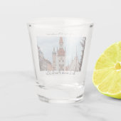 München personalisaliseer de kerstmarkt Duitsland Shot Glas (Achterkant)