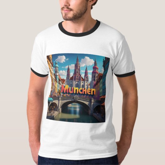 "MÜNCHEN POP: Levendige hoofdstad in Pop kunst" T-shirt (Voorkant)