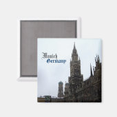 München Stadhuis Duitsland Reizen Souvenir Magneet (Voorkant / Achterkant)