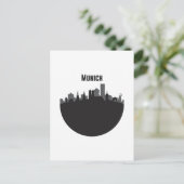 München Stadt Silhouette Briefkaart (Staand voorkant)