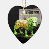München Street Art Lion Germany Souvenir X'mas Gif Keramisch Ornament (Links)