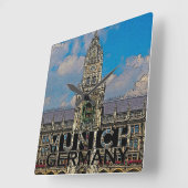 München Vierkante Klok (Hoek)