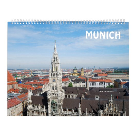 München Wall Calendar van 12 maanden Kalender (Hoes)