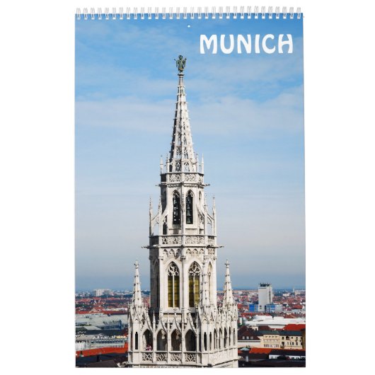 München Wall Calendar van 12 maanden Kalender (Hoes)