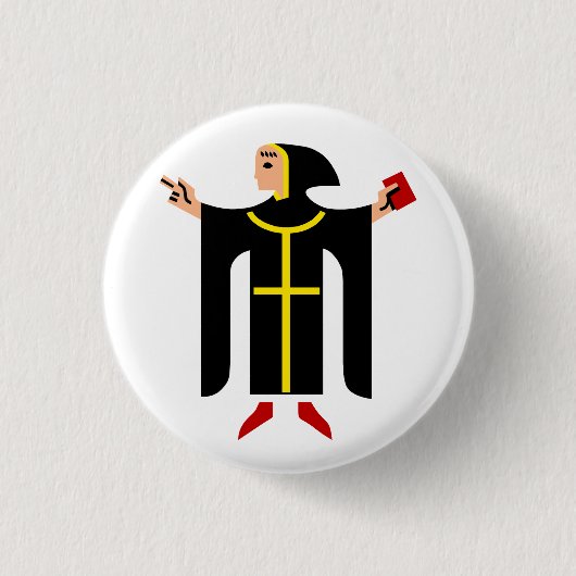 München Wapen Ronde Button 3,2 Cm (Voorkant)