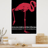 München Zoological Garden Vintage Travel Poster (Keuken)