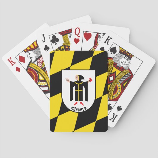 Munchense vlag en wapen pokerkaarten (Achterkant)