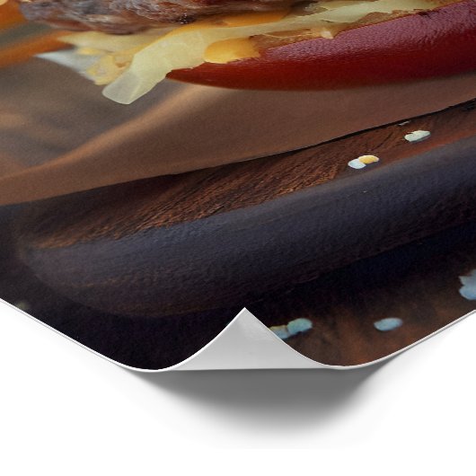 Munchies van München: Brat Burger Bonanza Poster (Hoek)