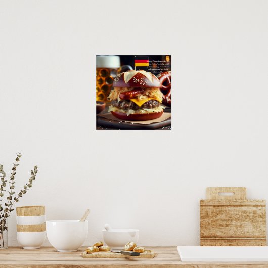 Munchies van München: Brat Burger Bonanza Poster (Keuken)