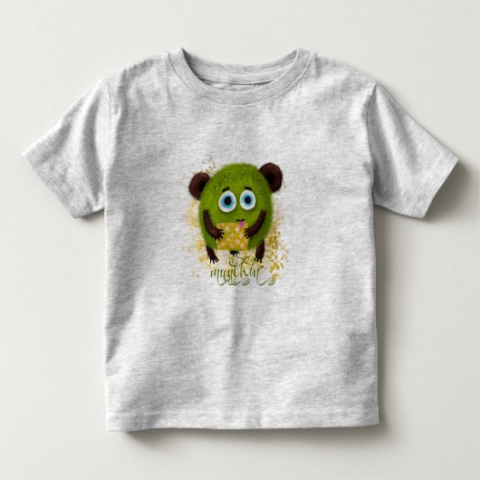 Munching Monster Kinder Shirts (Voorkant)