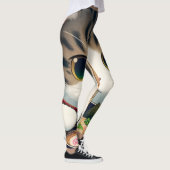 Munchkin Cat Eating Ramen Leggings (Rechts)