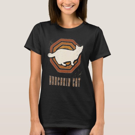 Munchkin Cat  Retro Classic Animal Love T-shirt (Voorkant)