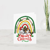 Munchkin Cat Vrolijk Kerstfeest Kaart (Voorkant)