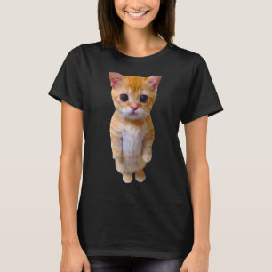 Munchkin Kat Meme Trendy El Gato Meme Sad Crying T-shirt