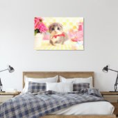 Munchkin Kitten Canvas Afdruk (Insitu (Slaapkamer))