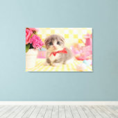 Munchkin Kitten Canvas Afdruk (Insitu (Houten vloer))