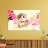 Munchkin Kitten Canvas Afdruk (Insitu (Woonkamer))