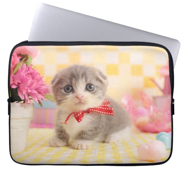 Munchkin Kitten Laptop Sleeve (Voorkant)