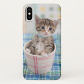Münchkin Kitten met lint Case-Mate iPhone Case (Achterkant)