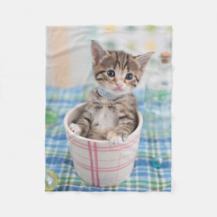 Münchkin Kitten met lint Fleece Deken