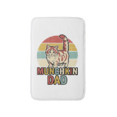 Munchkin Papa Retro Kattenliefhebber Vector T-shir Badmat (Voorkant Verticaal)