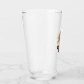 Munchkin Papa Retro Kattenliefhebber Vector T-shir Glas (Rechts)