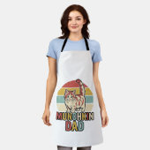 Munchkin Papa Retro Kattenliefhebber Vector T-shir Schort (Gedragen)