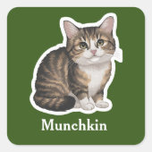 Munchkin Vierkante Sticker (Voorkant)