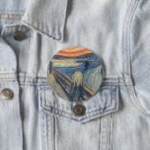 Munch's The Scream Ronde Button 7,6 Cm (In situ)