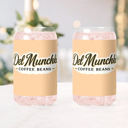 Munchy koffiebonen premium blikvorm glas (Insitu (Huwelijk))