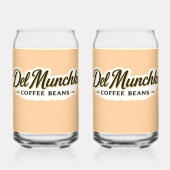 Munchy koffiebonen premium blikvorm glas (Achterkant)