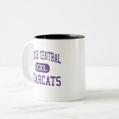 Muncie Central - Bearcats - High-Muncie Indiana Tweekleurige Koffiemok (Voorkant links)