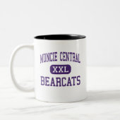 Muncie Central - Bearcats - High-Muncie Indiana Tweekleurige Koffiemok (Links)