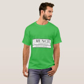 Muncie Indiana Coördinaten Oversized T-shirt (Voorkant volledig)