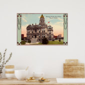 Muncie, Indiana Courthouse Poster (Keuken)