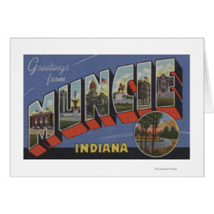 Muncie, Indiana - grote letterscènes