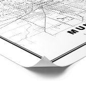 Muncie Map Poster (Hoek)