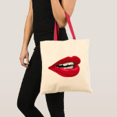 Mund Lippen mouth lips Tote Bag (Voorkant (product))