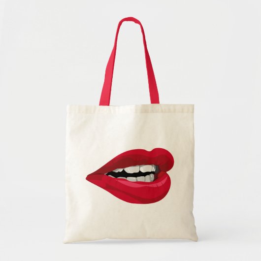 Mund Lippen mouth lips Tote Bag (Voorkant)